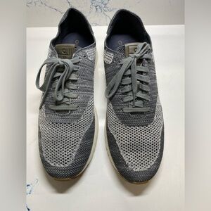 Cole Haan Gray Knit Sneakers with Breathable Design